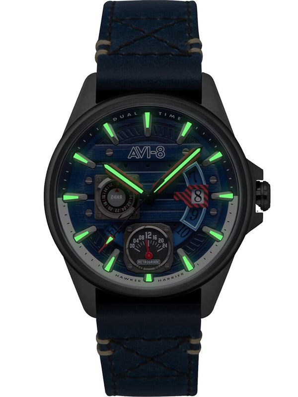 AVI-8 Hawker Harrier Farley Blue Mens Watch AV-4098-03