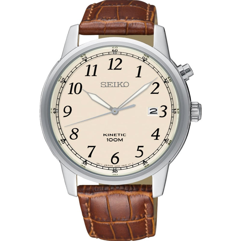 Seiko Kinetic Men's Beige Watch SKA779P1