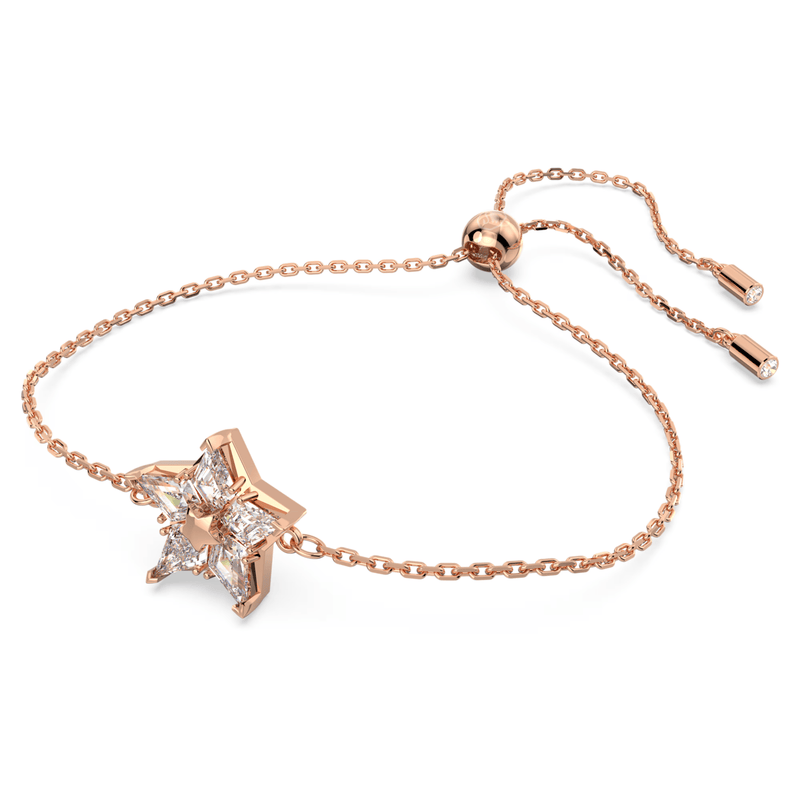 Swarovski Stella Star Bracelet Kite Cut White Rose Gold-Tone Plated 5645460