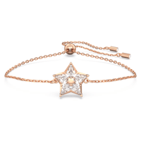 Swarovski Stella Star Bracelet Kite Cut White Rose Gold-Tone Plated 5645460