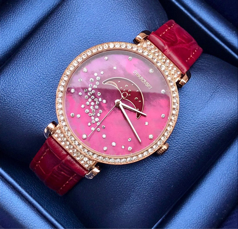 Swarovski Watch Passage Moon Phase Red 5613323