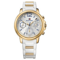 Tommy Hilfiger Ladies Watch Claudia Two Tone White 1781745 - Watches & Crystals