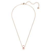 Swarovski Una pendant Necklace Rose Gold Red Plated 6520550