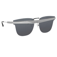 United Nude Sunglasses D-Frame Silver Black With Grey Lenses Category 3 UN2C2SUN - WatchPilot