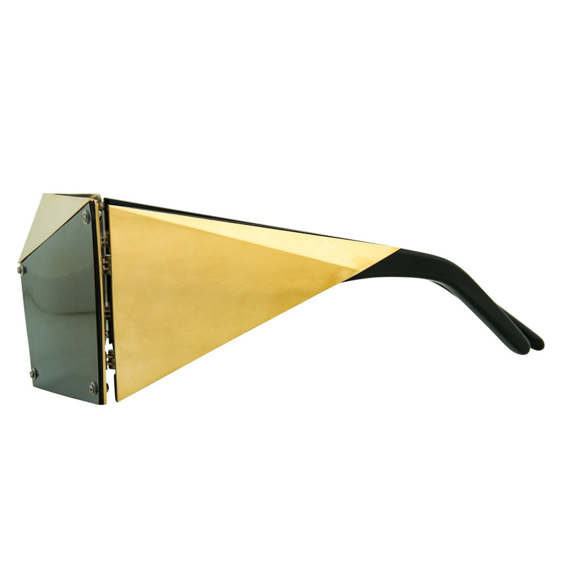 United Nude Sunglasses Special Gold Black With Gold Yellow Mirror Lenses Category 3 UN1C3SUN - WatchPilot