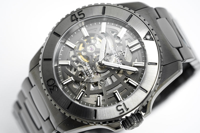 Venezianico Automatic Watch Nereide UltraLeggero Skeleton Gunmetal 3921504C - WatchPilot