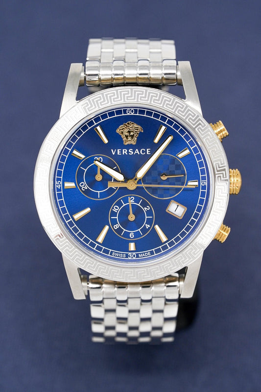 Versace Ladies Chronograph Watch Sports Tech Blue VELT00219 - WatchPilot