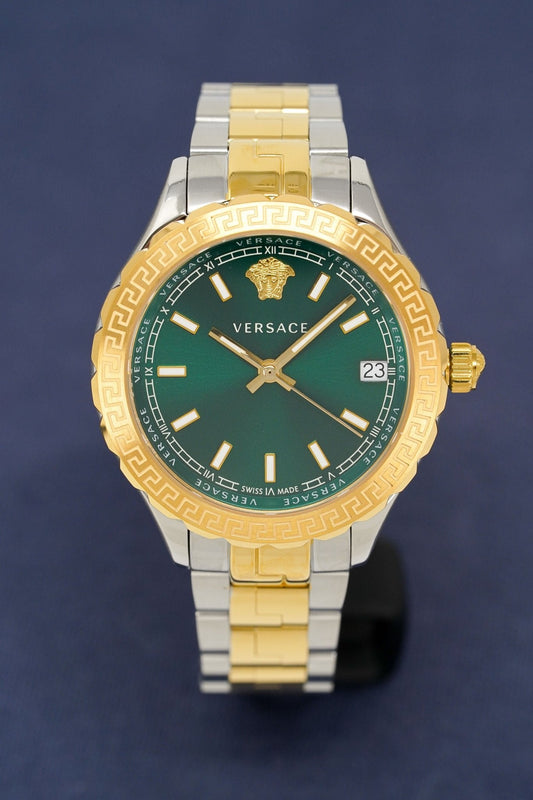 Versace Ladies Hellenyium Two-Tone Green V12050015 - WatchPilot