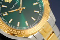 Versace Ladies Hellenyium Two-Tone Green V12050015 - WatchPilot