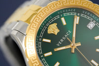 Versace Ladies Hellenyium Two-Tone Green V12050015 - WatchPilot