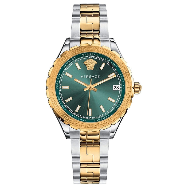 Versace Ladies Hellenyium Two-Tone Green V12050015 - WatchPilot