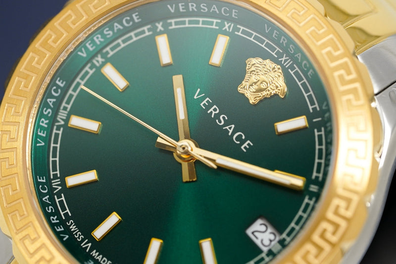 Versace Ladies Hellenyium Two-Tone Green V12050015 - WatchPilot