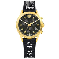 Versace Ladies Watch Sport Tech Chronograph Black Gold VEKB00422 - WatchPilot