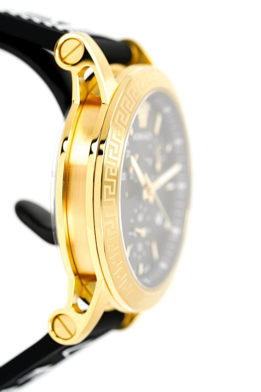 Versace Ladies Watch Sport Tech Chronograph Black Gold VEKB00422 - WatchPilot