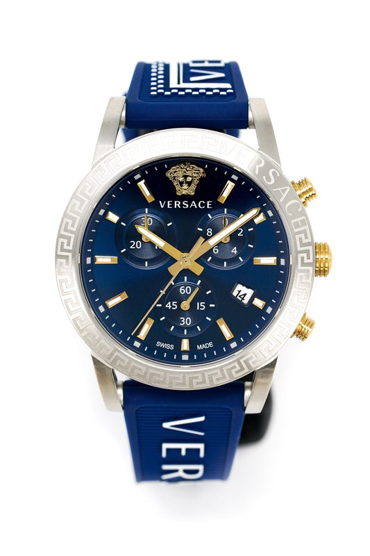 Versace Ladies Watch Sport Tech Chronograph Blue VEKB00222 - WatchPilot