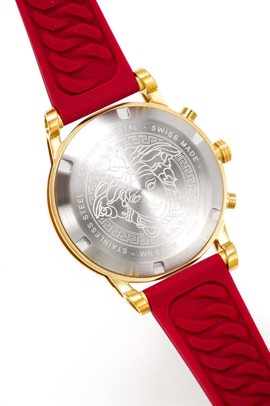 Versace Ladies Watch Sport Tech Chronograph Red Gold VEKB00322 - WatchPilot