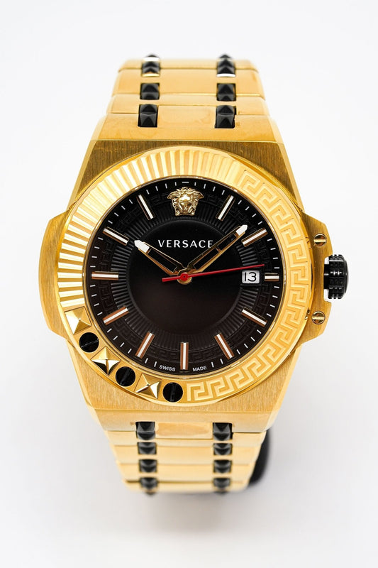 Versace Men's Chain Reaction Two-Tone Gold VEDY00619 - WatchPilot