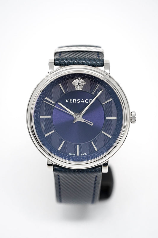 Versace Men's V-Circle Watch Blue VE5A00120 - WatchPilot