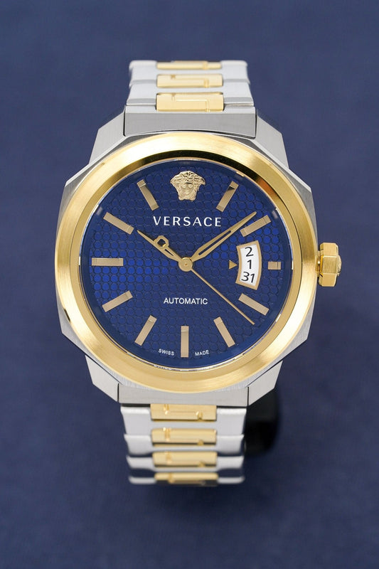 Versace Men's Watch Dylos Two Tone Blue VEAG00222 - WatchPilot