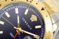 Versace Men's Watch Hellenyium GMT Two-Tone Blue V11060017 - WatchPilot