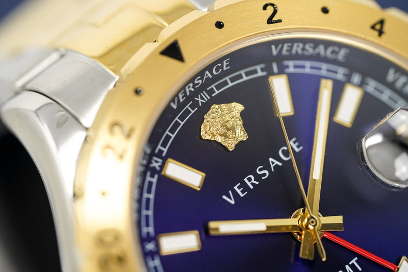 Versace Men's Watch Hellenyium GMT Two-Tone Blue V11060017 - WatchPilot