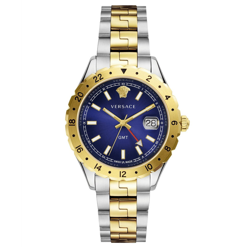 Versace Men's Watch Hellenyium GMT Two-Tone Blue V11060017 - WatchPilot