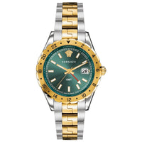 Versace Men's Watch Hellenyium GMT Two-Tone Green V11050015 - WatchPilot