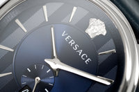 Versace Men's Watch V-Circle Small Seconds Blue VBQ010017 - WatchPilot