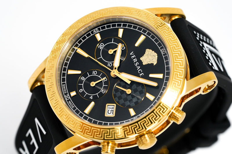 Versace Sports Tech Chronograph Gold Black VELT00119 - WatchPilot