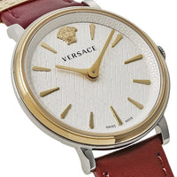 Versace Ladies Watch V-Circle 38mm Red Burgundy VE8100719