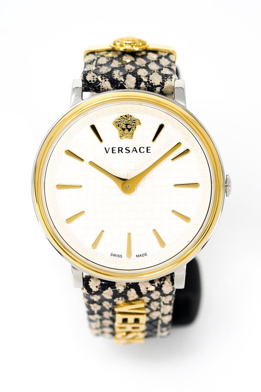 Versace Watch V-Circle 38mm White VE8104422 - WatchPilot