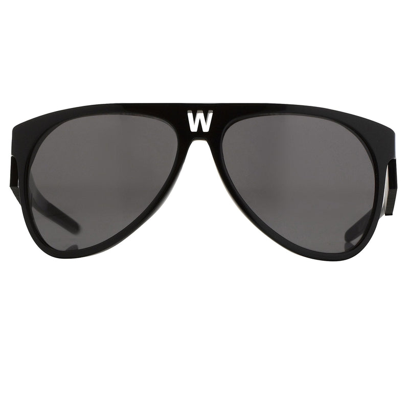 Walter Van Beirendonck Sunglasses Black and Grey Lenses - WVB4C1SUN - WatchPilot