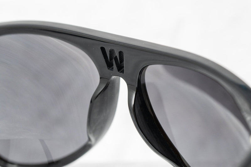 Walter Van Beirendonck Sunglasses Black and Grey Lenses - WVB4C1SUN - WatchPilot