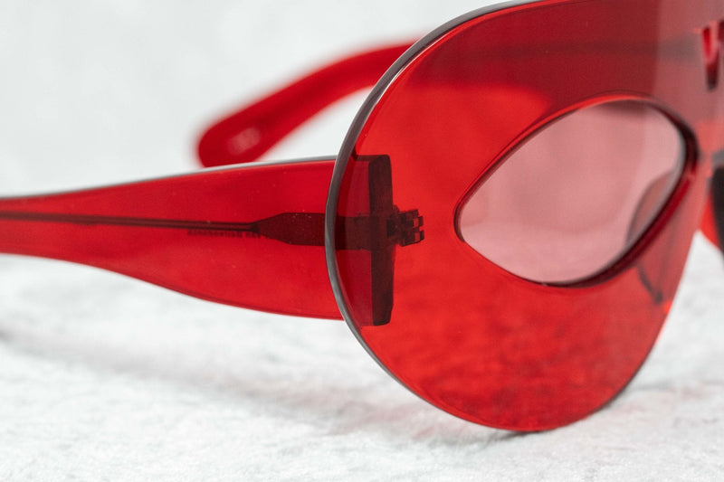 Walter Van Beirendonck Sunglasses Special Frame Red and Red Lenses - WVB3C6SUN - WatchPilot