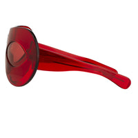 Walter Van Beirendonck Sunglasses Special Frame Red and Red Lenses - WVB3C6SUN - WatchPilot