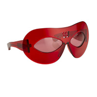 Walter Van Beirendonck Sunglasses Special Frame Red and Red Lenses - WVB3C6SUN - WatchPilot