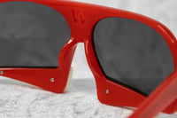 Walter Van Beirendonck Sunglasses Special Frame Red/Beige Bone and Grey Lenses - WVB7C1SUN - WatchPilot