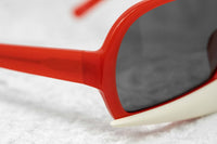 Walter Van Beirendonck Sunglasses Special Frame Red/Beige Bone and Grey Lenses - WVB7C1SUN - WatchPilot