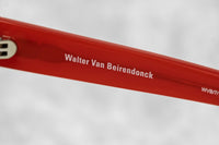 Walter Van Beirendonck Sunglasses Special Frame Red/Beige Bone and Grey Lenses - WVB7C1SUN - WatchPilot