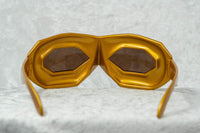 Walter Van Beirendonck Sunglasses Special Frame Shiny Gold and Brown Lenses - WVB2C10SUN - WatchPilot