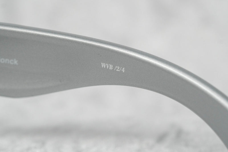 Walter Van Beirendonck Sunglasses Special Frame Shiny Silver and Clear Lenses - WVB2C4SUN - WatchPilot