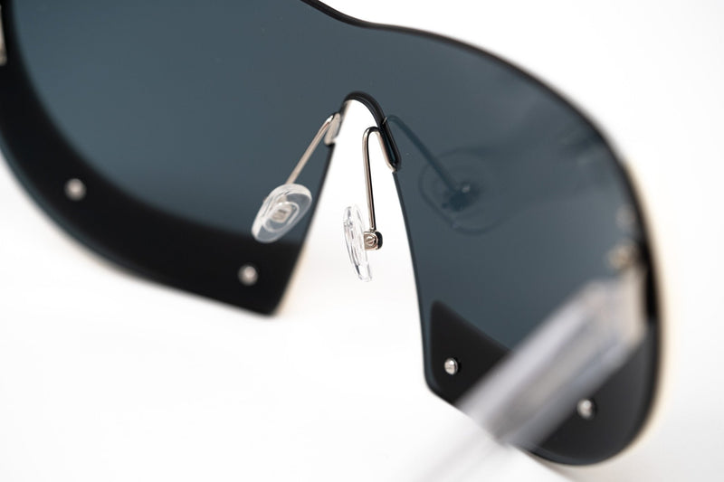 Walter Van Beirendonck Sunglasses Special Shield Frame with Grey Lenses - WVB6C2SUN - WatchPilot