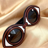 Yaz Bukey Women Sunglasses Eye Spy Brown Eyes Special Edition YAZ2C3SUN - WatchPilot