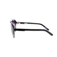 Yohji Yamamoto Unisex Sunglasses Black/Gold and Dark Purple Lenses Category 4 - YY11ASTRONAUTC1SUN - WatchPilot