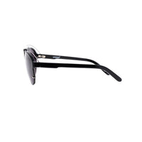 Yohji Yamamoto Unisex Sunglasses Black/Silver and Dark Purple Lenses Category 4 - YY11ASTRONAUTC2SUN - WatchPilot