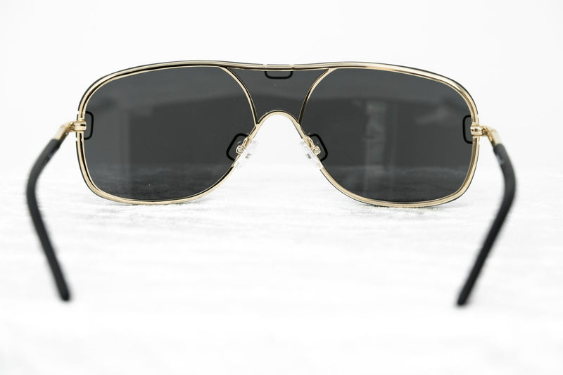 Yohji Yamamoto Unisex Sunglasses Brushed Gold and Grey Lenses Category 4 - YY10ROCKERC2SUN - WatchPilot