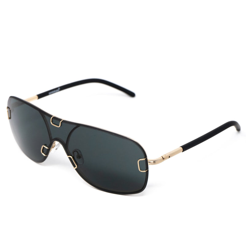 Yohji Yamamoto Unisex Sunglasses Brushed Gold and Grey Lenses Category 4 - YY10ROCKERC2SUN - WatchPilot