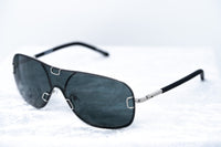 Yohji Yamamoto Unisex Sunglasses Brushed Silver and Grey Lenses Category 4 - YY10ROCKERC1SUN - WatchPilot