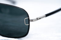 Yohji Yamamoto Unisex Sunglasses Brushed Silver and Grey Lenses Category 4 - YY10ROCKERC1SUN - WatchPilot