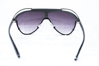 Yohji Yamamoto Unisex Sunglasses Dark Grey/Black and Purple Graduated Lenses - YY11ASTRONAUTC3SUN - WatchPilot